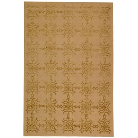 Safavieh 5 ft. 6 in. x 8 ft. 6 in. Medium Rectangle Contemporary Martha Stewart Pecan Hand Knotted Rug MSR5932D-6